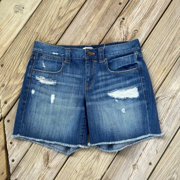 J. Crew Pants - J.Crew Women's Distressed Denim Jean Shorts Size 27 Waist